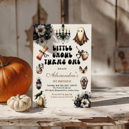 Little Ghoul First Birthday Inbjudningar