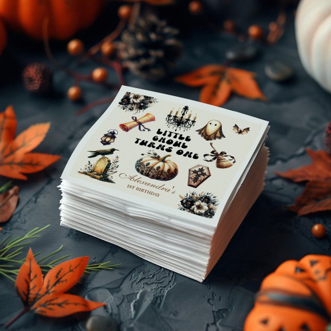 Little Ghoul First Birthday Pappersservett (Skapare uppladdad)