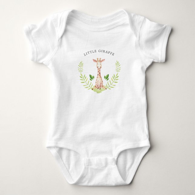 Little Giraffe Personlig Baby Bodykoste T Shirt (Framsida)