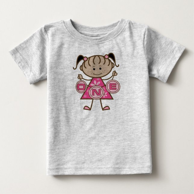 Little Girl 1st Birthday T-shirts and Gifts (Framsida)