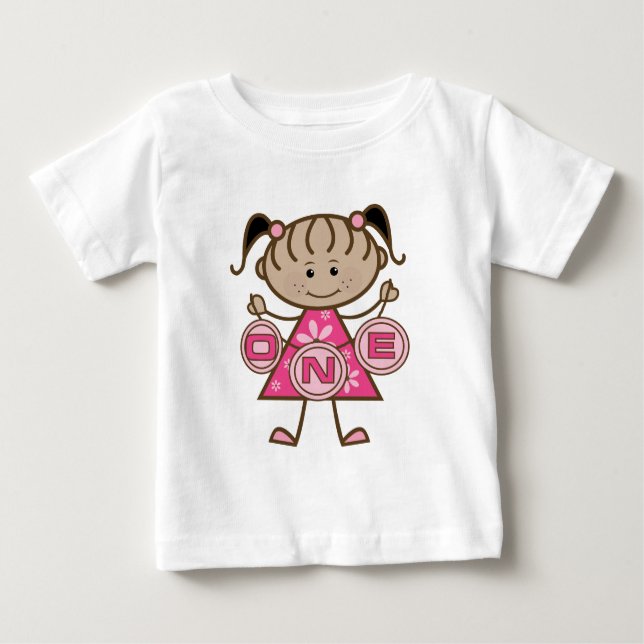 Little Girl 1st Birthday T-shirts and Gifts (Framsida)