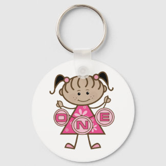 Little Girl 1st Birthday T-shirts and Gifts Nyckelring