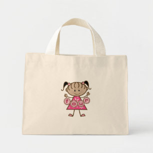 Little Girl 4e födelsedagen Tshirts och Gifts Mini Tygkasse
