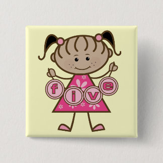 Little Girl 5th Birthday Tshirts and Gifts Knapp