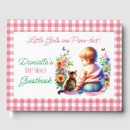 Little Girl and Kitten | Barnskötare för vattenfär Gästböcker