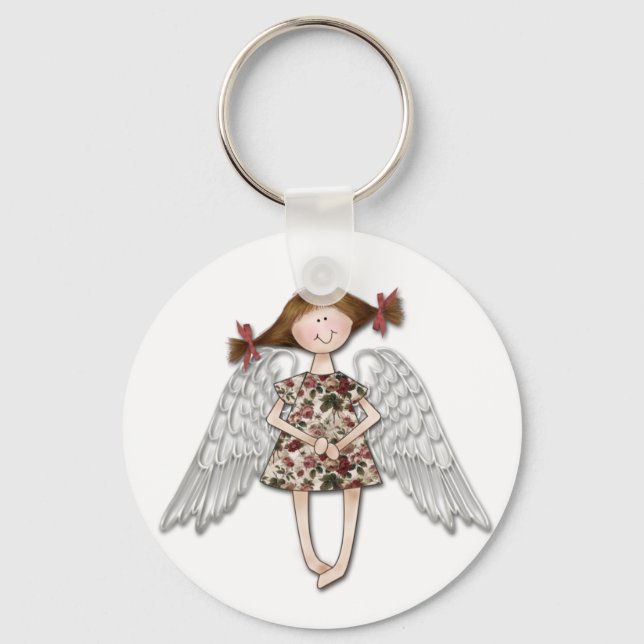 Little Girl Angel Nyckelring (Framsida)