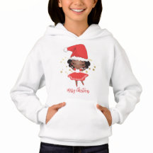 Little Girl Ballerina med Santa Hat
