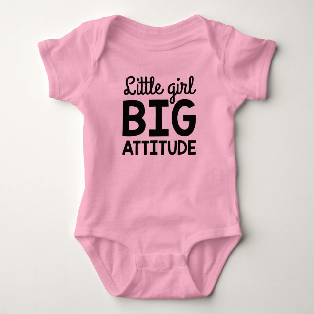 Little Girl Big Attitude T Shirt (Framsida)