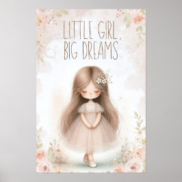 little girl, big dreams poster
