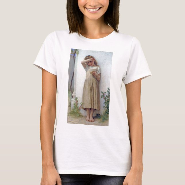 Little Girl, Bouguereau T Shirt (Framsida)