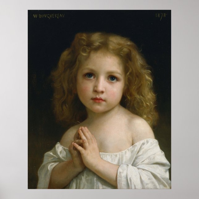 Little Girl by William-Adolphe Bouguereau Poster (Framsidan)