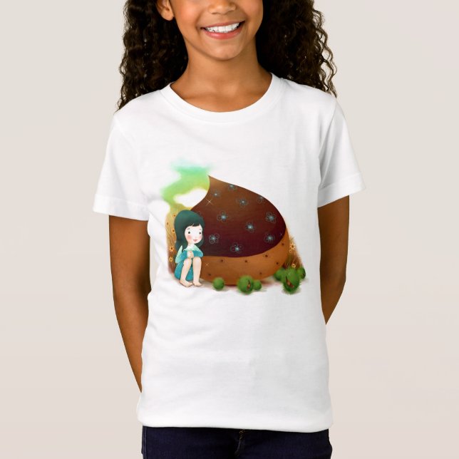Little Girl, chokladskjorta Tee (Framsida)