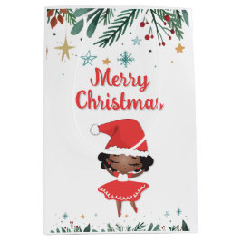 Little Girl Christmas Santa Hat Ballerina
