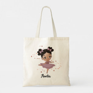 Little Girl Dancing Ballerina w/Bows, Ro Guld Tygkasse