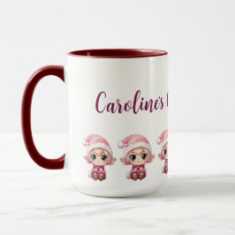 Little Girl Elf Julafton Magic Customized Mugg