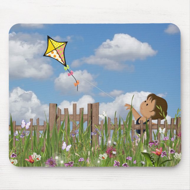 Little Girl Flies A Kite Musmatta (Framsidan)
