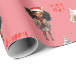 Little Girl Helgdag Presentpapper