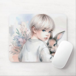Little Girl Holding a Bunny Musmatta