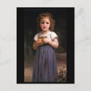 Little Girl Holding Apples i hennes Händer Vykort