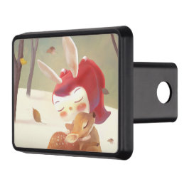 Little Girl Hugger Hjort Dragkroksskydd