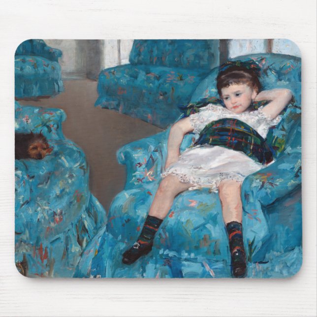 Little Girl in a Blue Armcourt, Cassatt Musmatta (Framsidan)