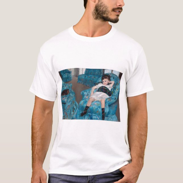 Little Girl in a Blue Armcourt, Cassatt T Shirt (Framsida)