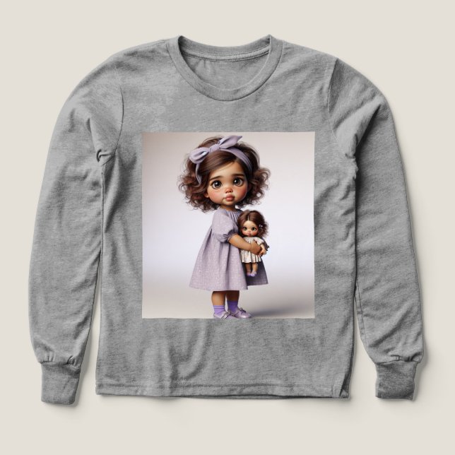 Little Girl in a Lavender Dress, av Natasha Us T Shirt (Design framsida)