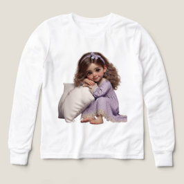 Little Girl in a Lavender Nightgown by Natasha Us T Shirt