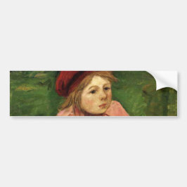 Little Girl in a Red Beret Bildekal