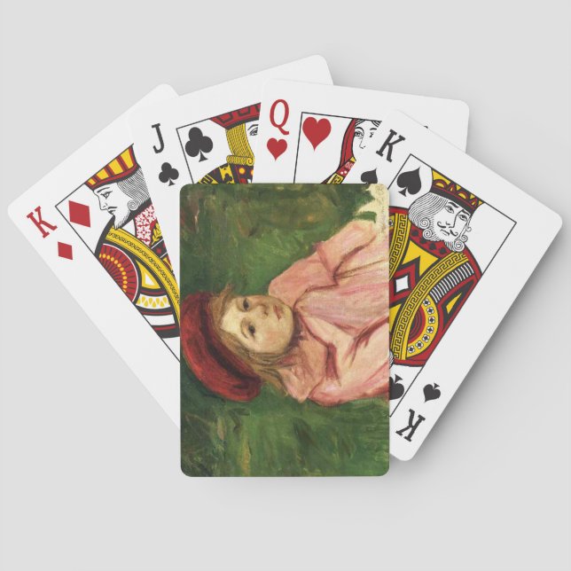 Little Girl in a Red Beret Casinokort (Baksidan)