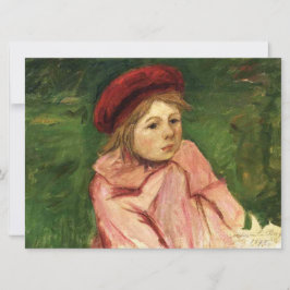 Little Girl in a Red Beret Kort