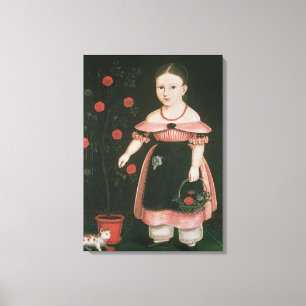 Little Girl in Lavender, 1840 Canvastryck