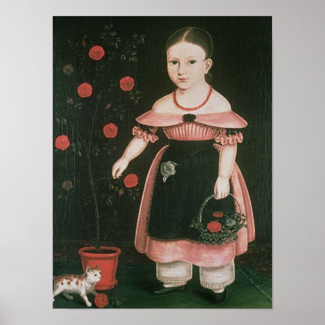 Little Girl in Lavender, 1840 Poster (Framsidan)