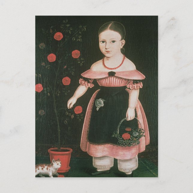 Little Girl in Lavender, 1840 Vykort (Framsida)