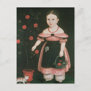 Little Girl in Lavender, 1840 Vykort