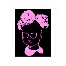 Little Girl in Rosa: Mink Rosa-Puffs