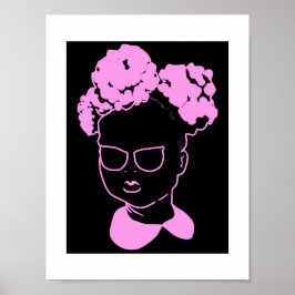 Little Girl in Rosa: Mink Rosa-Puffs Poster