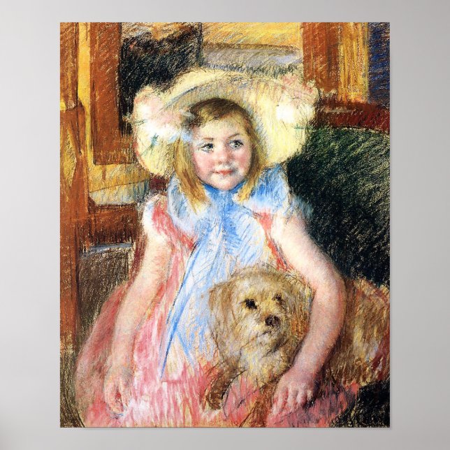 Little Girl med Hund Poster (Framsidan)