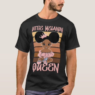 Little Girl Melanin Black History Magic Afro Toddl T Shirt