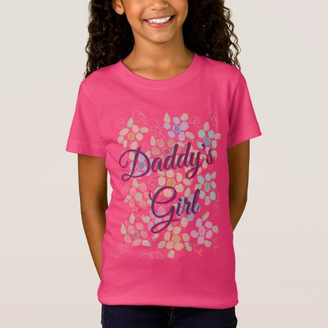 Little Girl Pappa Tee Shirt (Framsida)