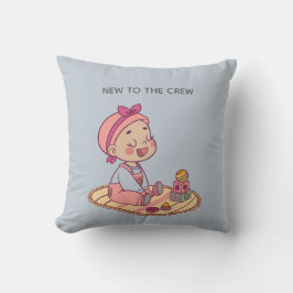 Little Girl Playing Kudde