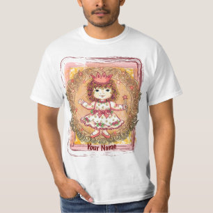 Little Girl Princess anpassningsbar t-shirt