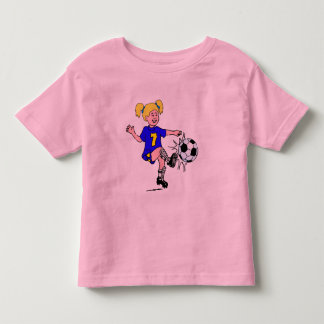 Little Girl Speling Soccer T-shirt
