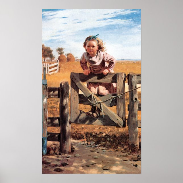 Little Girl Swingon a Grind John Brown Poster (Framsidan)
