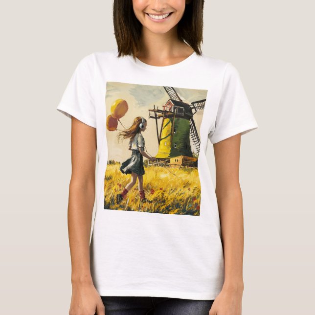 LITTLE GIRL WALKING T SHIRT (Framsida)