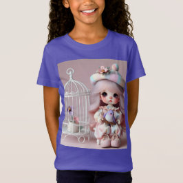 Little Girl with a Bird, Collection by Natasha Us T Shirt