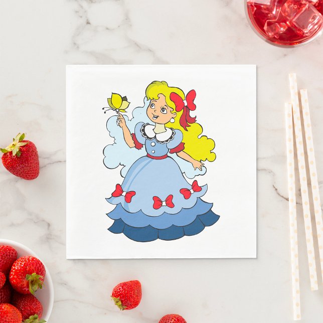 Little Girl with A Butterfly Pappersservett (Skapare uppladdad)