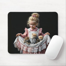 Little Girl with Kittens in her Apron Musmatta