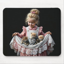 Little Girl with Kittens in her Apron Musmatta
