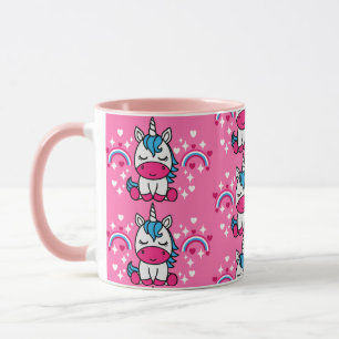 Little Girls Rosa Unicorn Pony Mugg